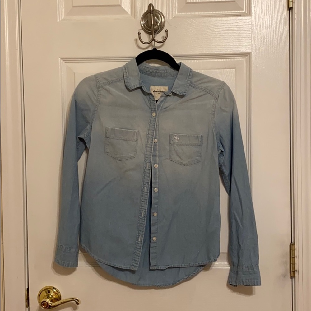 Chambray/Denim Button-Up